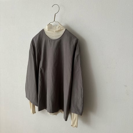 humoresque 絹紡リネン リラックスタフタ relax pullover