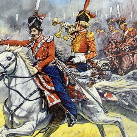 完成品★動かせる! コサック近衛騎兵 1812年-1814年　4体セット　合戦ジオラマ　模型　ジオラマ
