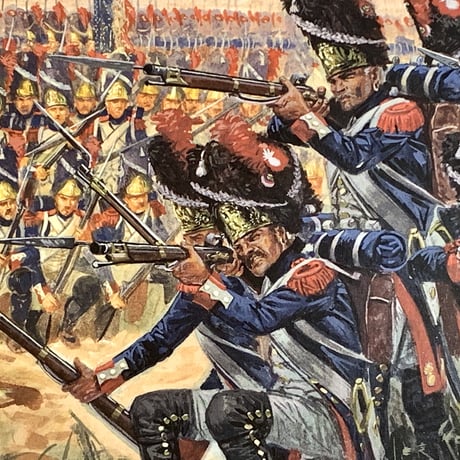 完成品★動かせる!   フランス擲弾兵 ナポレオン戦争　5体セット　合戦ジオラマ　模型　ジオラマ
