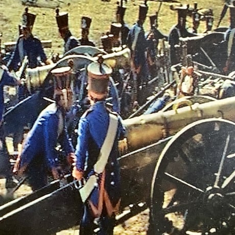 完成品★動かせる! ナポレオンフランスガードホース砲 （ナポレオン戦争)　4体セット　合戦ジオラマ　模型　ジオラマ