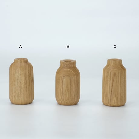 タモの一輪挿し  S