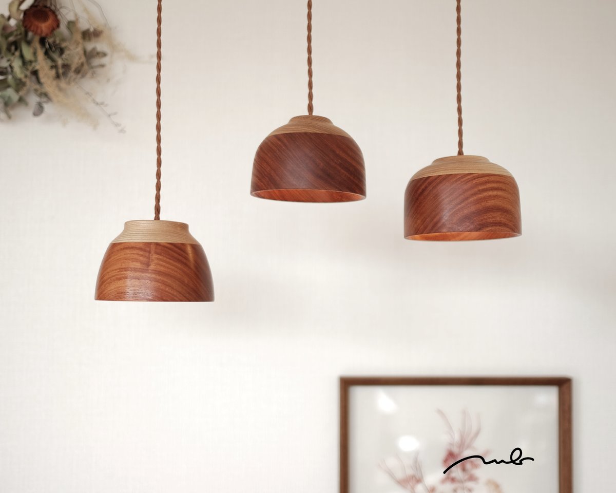 花梨とタモのランプ（A/B/C） | NUB creative works