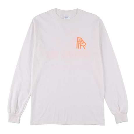 Original Long Tee(White × Orange)