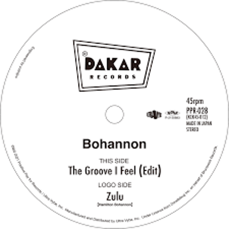 PPR-028:Bohannon:The Groove I Feel (Edit) / Zulu