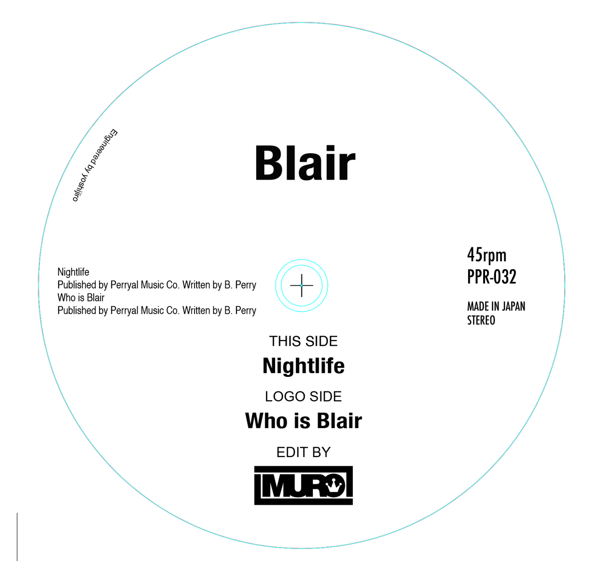Blair - NIGHTLIFE 7inchレコード MUROエディット盤 ◇ 神保町 EAST RECORD