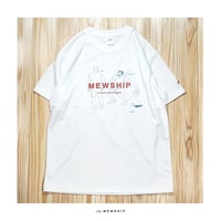MEWSHIP "Stepback Paris" S/S PL【White×D.orange×D.Blue】