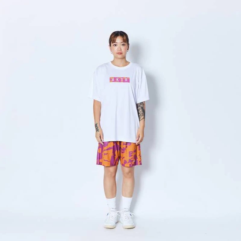 CUT-UP CAMO BOX LOGO SPORTS TEE WH【125-027005 W
