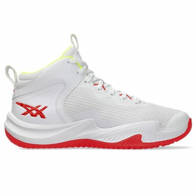 アシックス ノヴァサージ 3 GS【1064A017 100】ホワイト×サンライズ