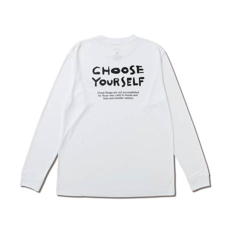 CHOOSE YOURSELF L/S SPORTS TEE WH【125-002005　WH】