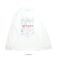 “NEW YORKER” L/S PL<White×Blue×Orange>