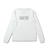 KIDS AKTR LOGO L/S SPORTS TEE WH【224-048005】