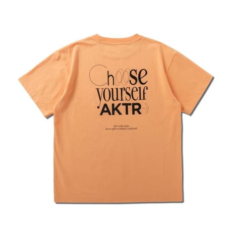 AKTR FEEL FREE S/S COTTON TEE OR【124-041005】