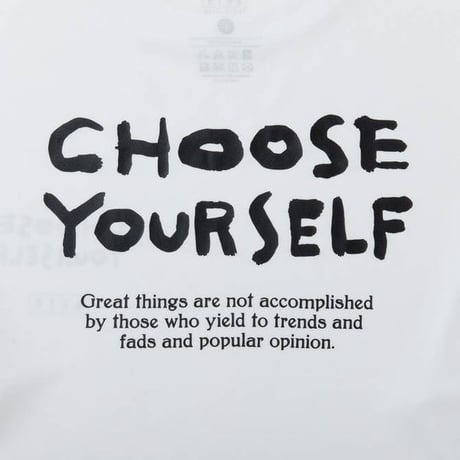 CHOOSE YOURSELF L/S SPORTS TEE WH【125-002005　WH】