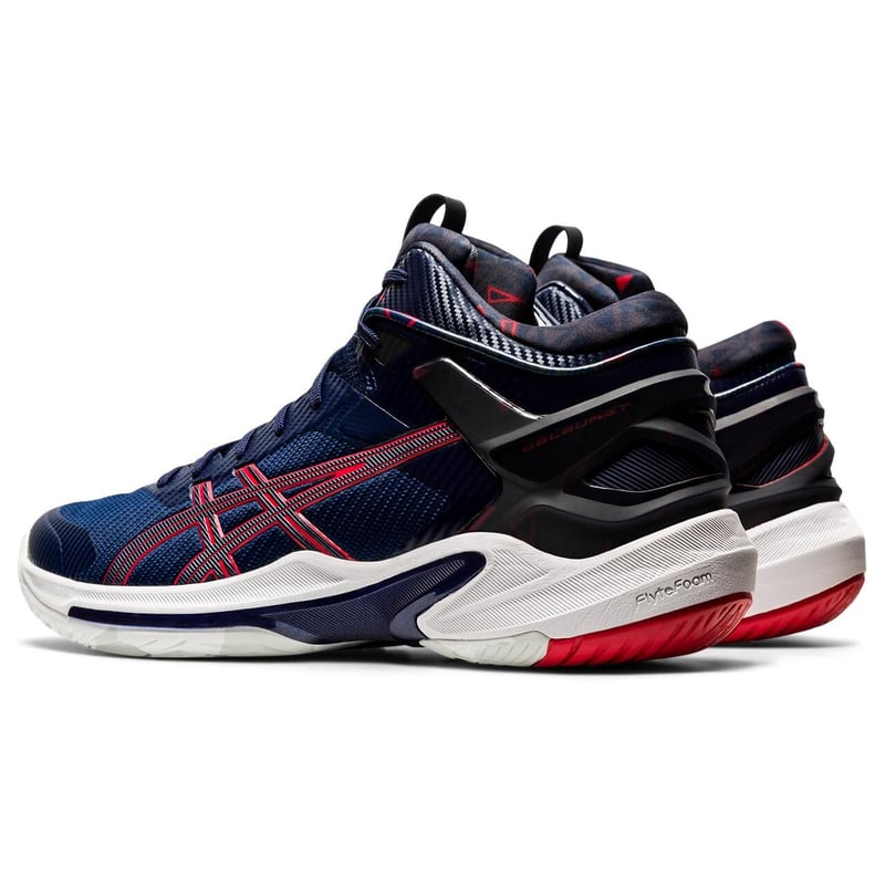 アシックス ゲルバースト24GE【1063A016 401】ピーコート×レッド