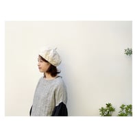お花刺繍ベレー帽