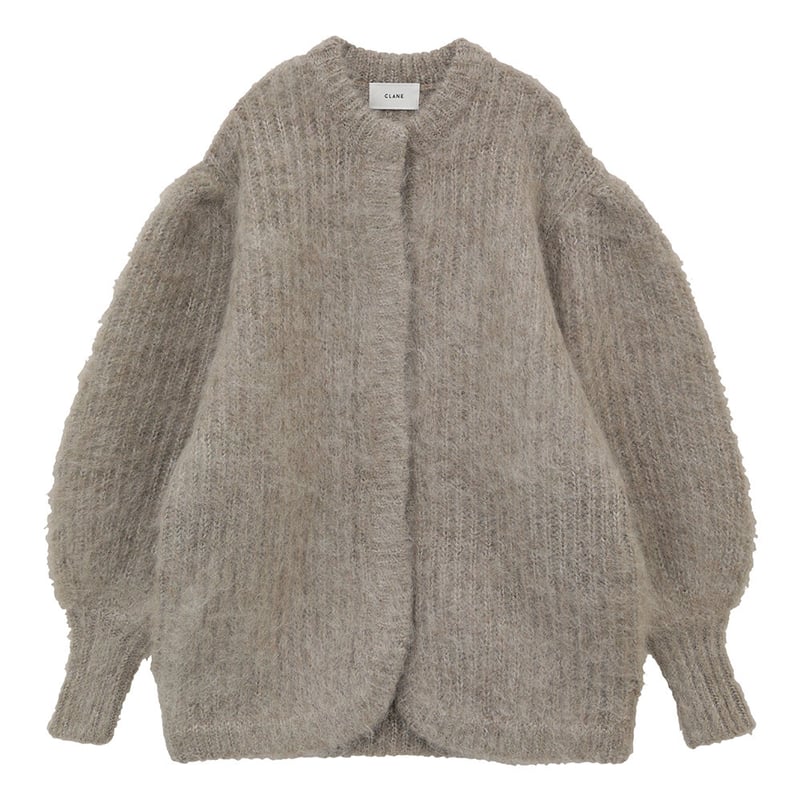 CLANE | COLOR MOHAIR SHAGGY CARDIGAN | ABIENTOT