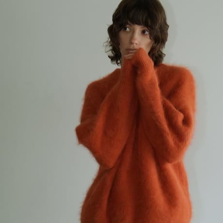 CLANE | BULKY SLEEVE ANGORA KNIT TOPS