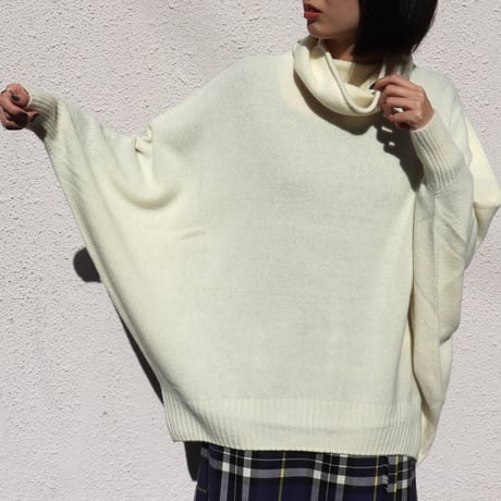 ウール＆カシミア コクーンドルマンニット
