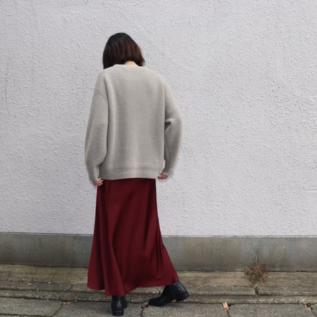 Dignite collier | ラメクルーネックニット