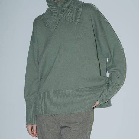 CLANE｜WIDE KNIT TOPS BALACLAVA SET