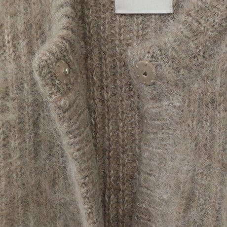 CLANE | COLOR MOHAIR SHAGGY CARDIGAN