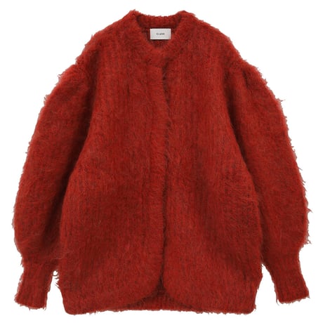 CLANE | COLOR MOHAIR SHAGGY CARDIGAN