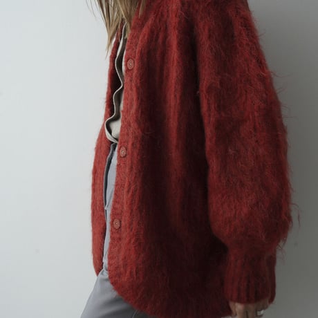 CLANE | COLOR MOHAIR SHAGGY CARDIGAN