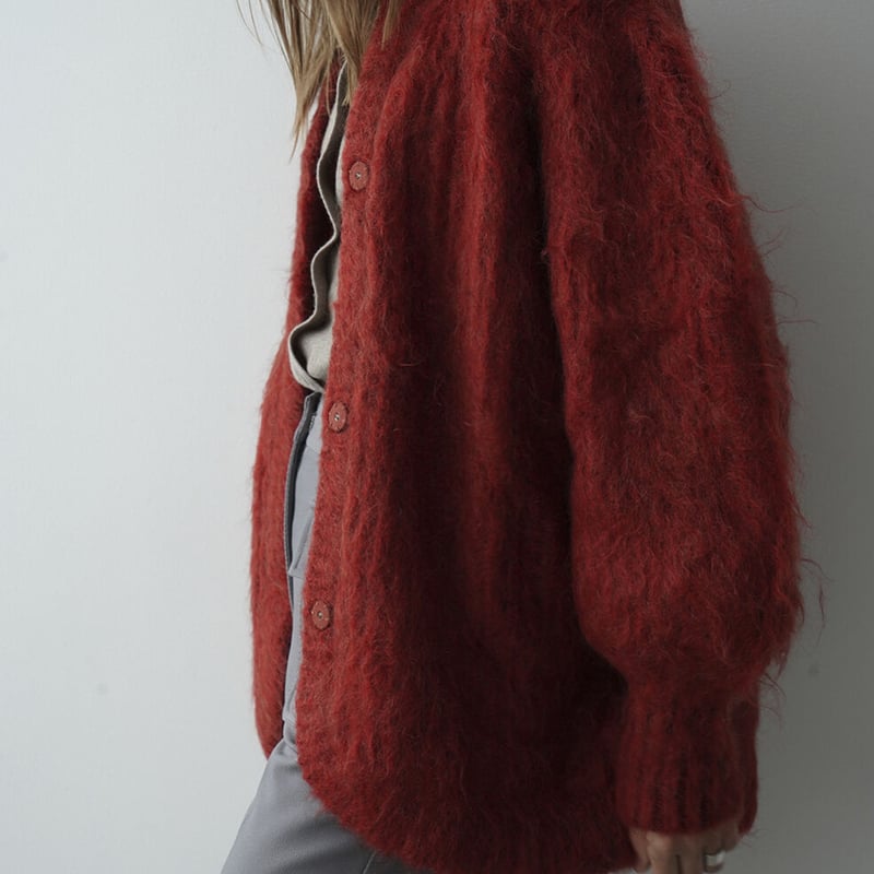 メーカー直売 【CLANE】COLOR MOHAIR SHAGGY CARDIGAN 1 | www.ouni.org