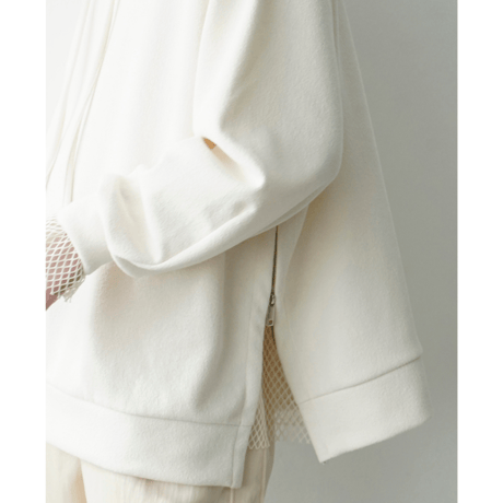 CLANE | SIDE ZIP WIDE HOODIE