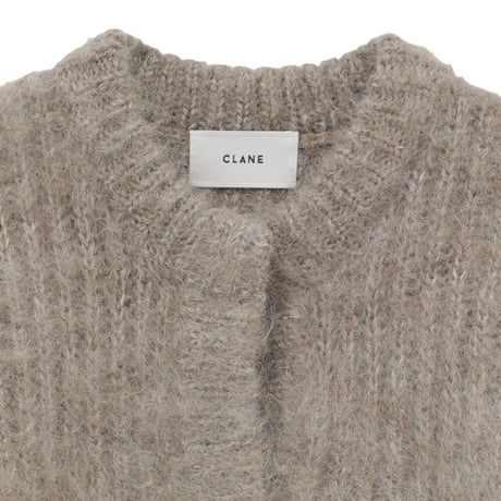 CLANE | COLOR MOHAIR SHAGGY CARDIGAN