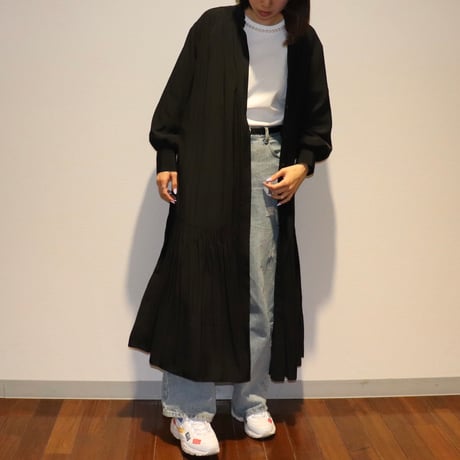 バンドカラーシャツワンピース