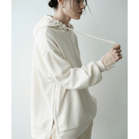 CLANE | SIDE ZIP WIDE HOODIE