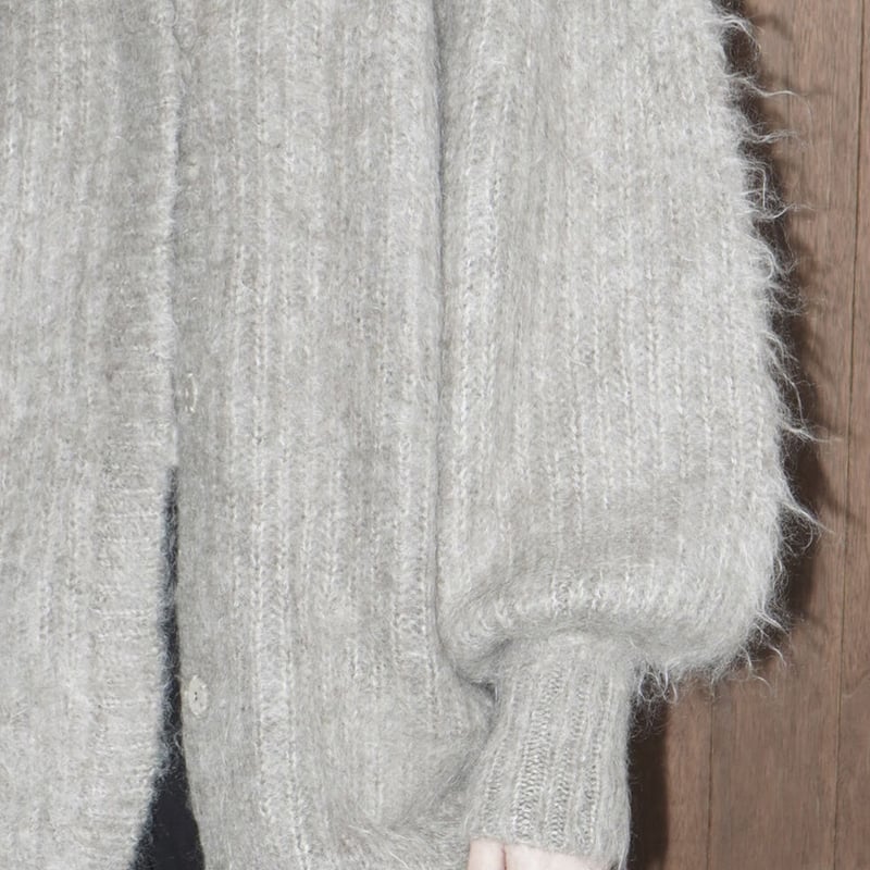 CLANE | COLOR MOHAIR SHAGGY CARDIGAN | ABIENTOT