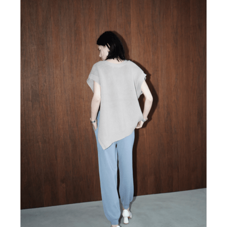 CLANE |  W FACE ASYMMETRY KNIT VEST