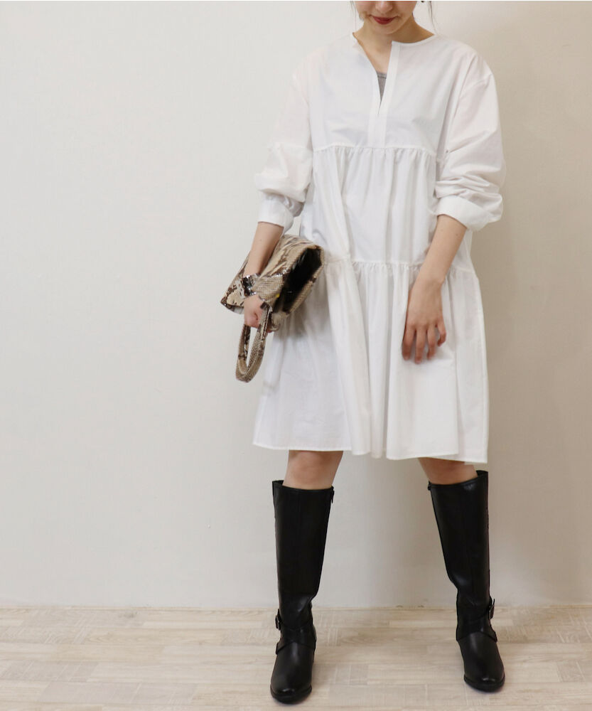 美品！　エイココンドウ　　アシメントリー　チュニックワンピース É-clat EIKO KONDO ワンピース チュニック アシンメトリー