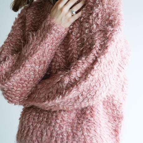 CLANE | MIX LOOP MOHAIR KNIT TOPS