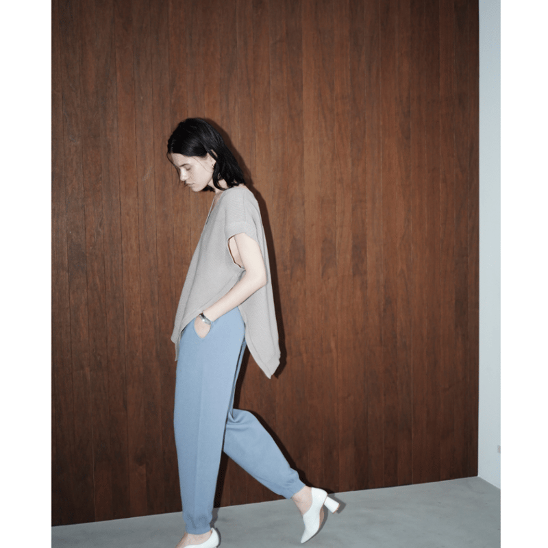 トップス CLANE/ W FACE ASYMMETRY KNIT VEST 松本恵奈のMUST BUY- 2月24日（金）発売の”W FACE ASYMMETRY