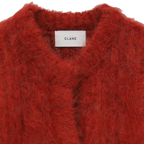 CLANE | COLOR MOHAIR SHAGGY CARDIGAN
