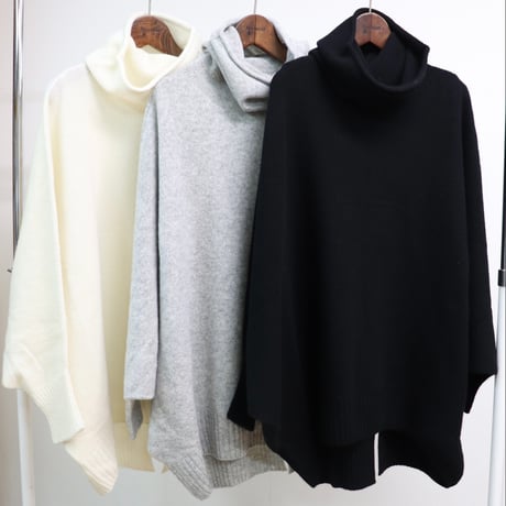 ウール＆カシミア コクーンドルマンニット
