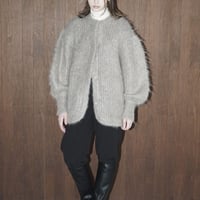 CLANE | COLOR MOHAIR SHAGGY CARDIGAN