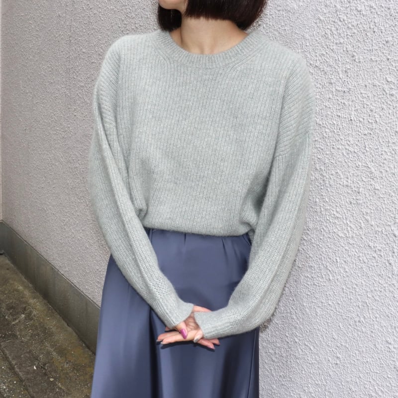 Dignite collier - Dignite collier♡リブ変形ニット Dignite collier | ラメクルーネックニット | ABIENTOT ONLINE