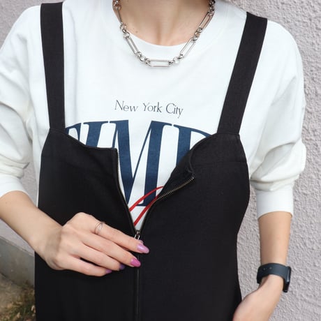 CLOCHE | イージーケアウールライクサロペット