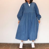 healthy denim | ボリュームスリーブワンピース