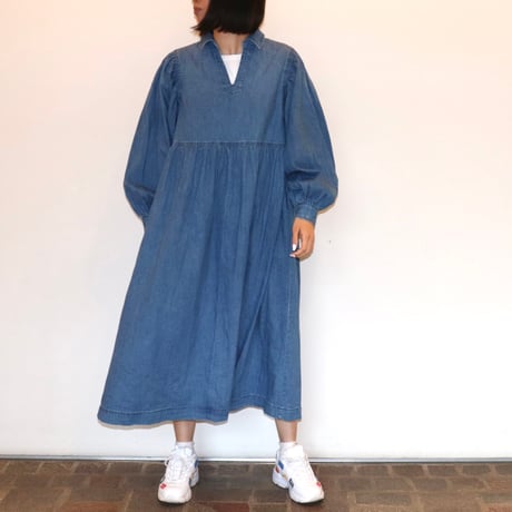 healthy denim | ボリュームスリーブワンピース