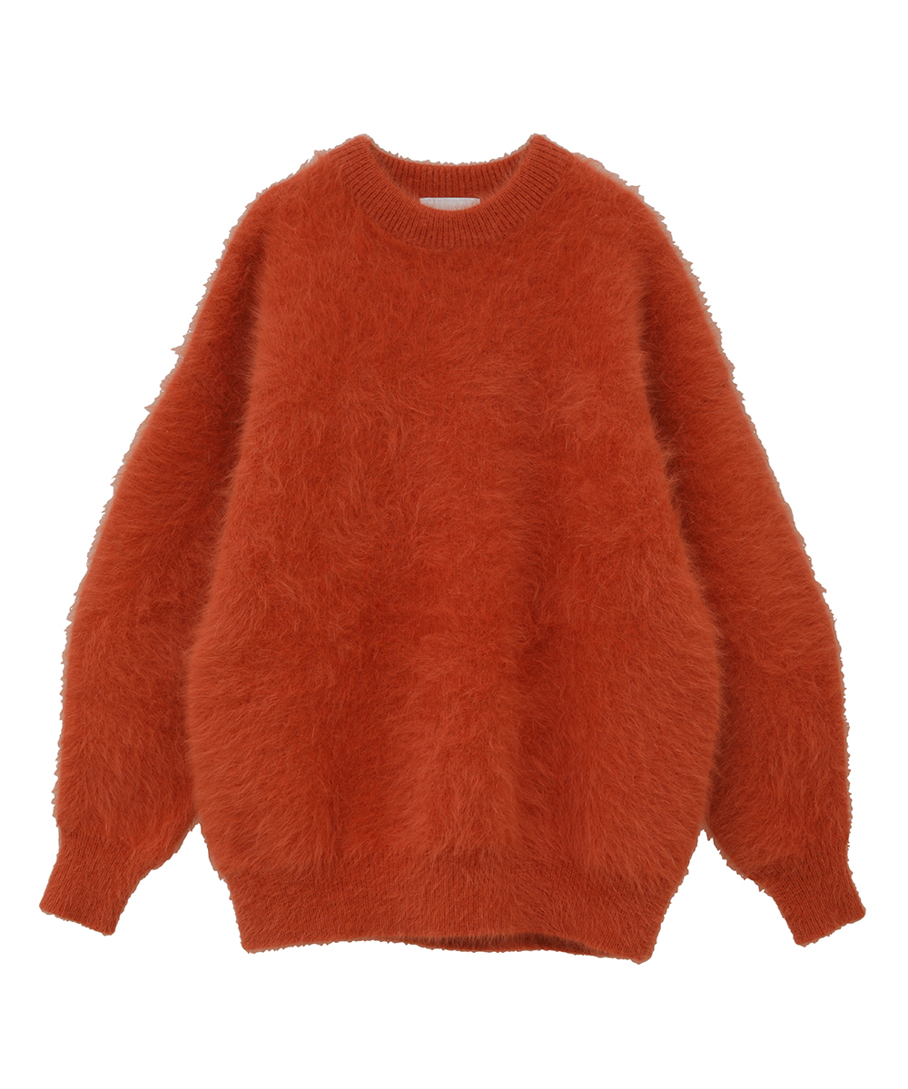 CLANE | BULKY SLEEVE ANGORA KNIT TOPS | ABIENTO...