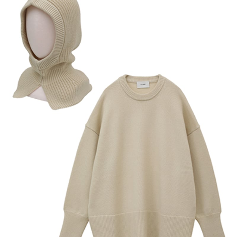 CLANE|WIDE KNIT TOPS BALACLAVA SET | ABIENTOT O CLANE|WIDE KNIT TOPS BALACLAVA SET | ABIENTOT O
