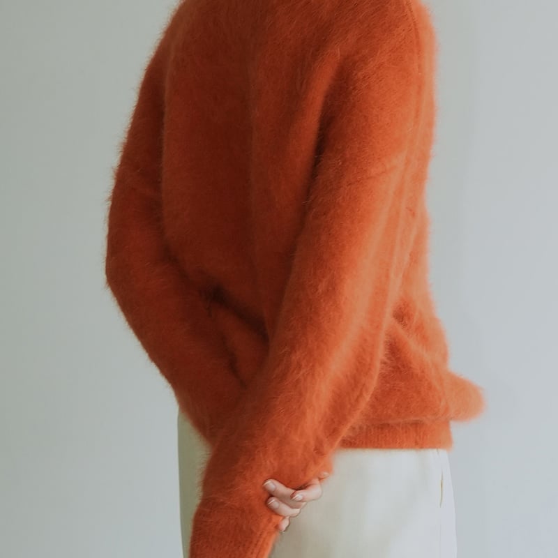 CLANE | BULKY SLEEVE ANGORA KNIT TOPS | ABIENTO