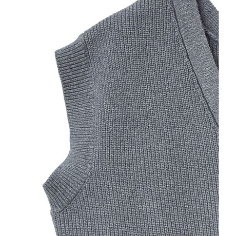CLANE |  W FACE ASYMMETRY KNIT VEST