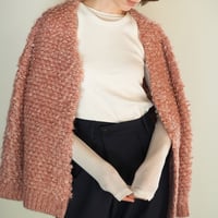 CLANE | MIX LOOP MOHAIR KNIT CARDIGAN