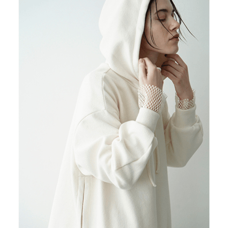 CLANE | SIDE ZIP WIDE HOODIE